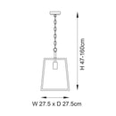 Endon 101541 Hurst 1-Light Pendant - Elegant Ceiling Light Fixture for Modern Interiors