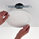 Saxby 108743 StratusDISC adjustable CCT IP44 18W Downlight - Matt White