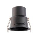 Saxby 109806 ShieldONE IP65 Fire-Rated Dimmable Recessed Matt black Downlight with Multiple Bezel Options - 75mm cut hole