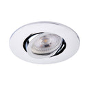 Saxby ShieldONE Tilt, Fire Rated, Dimmable GU10 Downlight  Fully Adjustable Polished Chrome