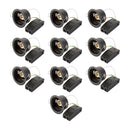 Pack of 10 Saxby 113321 ShieldONE 65 IP65, Fire-rated Dimmable Open Can 10W - Matt black