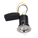 Saxby 50673 ShieldPLUS Fire Rated Dimmable GU10 Downlight in Satin Nickel (Brushed Chrome Effect)