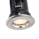 Saxby 50673 ShieldPLUS Fire Rated Dimmable GU10 Downlight in Satin Nickel (Brushed Chrome Effect)