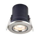 Saxby 50681 ShieldPLUS Tilt, Fire Rated, Dimmable GU10 Downlight  Fully Adjustable Satin Nickel (Brushed Chrome Effect)