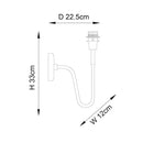 Endon 97875 Rouen 1-Light Wall Light - Stylish Wall Sconce for Modern Interiors