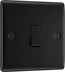 BG NFB12 Nexus Metal Matt Black Single Switch, 20A x 2 Way