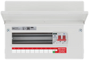 BG CF12MS9 12 module Consumer Unit w/ 9 Usable Ways, 100A Main Switch, Type 2 Surge Protection