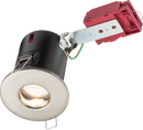 Knightsbridge MLA VFRSHGICCBR 230V IP65 GU10 IC Fire-Rated Shower Downlight Brushed Chrome