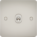 Knightsbridge MLA FP12TOGPL Flat Plate 10AX 1G Intermediate Toggle Switch - Pearl