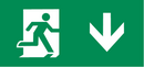 Knightsbridge MLA EMRUND Running Man Legend with Down Facing Arrow for EMRUN