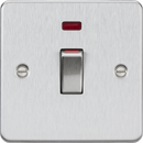 Knightsbridge MLA FP81MNBC 45A 1G DP Switch with neon - brushed chrome