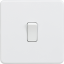 Knightsbridge MLA SF1200MW Screwless 10AX 1G intermediate switch - Matt white