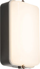 Knightsbridge MLA AMLEDBS 230V IP54 5W LED Security Amenity Bulkhead C/W M-Sensor  Black