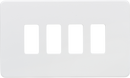 Knightsbridge MLA GDSF004MW Screwless 4G grid faceplate - matt white