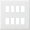 Knightsbridge MLA CUG8 Curved edge 8G grid faceplate