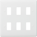 Knightsbridge MLA CUG6 Curved edge 6G grid faceplate