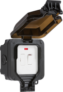 Knightsbridge MLA OP63N IP66 13A switched fused spur unit with neon