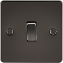 Knightsbridge MLA FP8341GM Flat Plate 20A 1G DP switch - gunmetal
