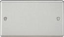Knightsbridge MLA CL86BC 2G Blanking Plate - Rounded Edge Brushed Chrome