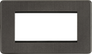 Knightsbridge MLA SF4GSB Screwless 4G Modular Faceplate - Smoked Bronze