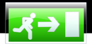 Knightsbridge MLA EMSWINGLR Legend with Left/Right Facing Arrow for product EMSWING