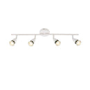 Saxby 60993 Amalfi 4lt Bar Adjustable Spotlight - Gloss white