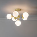 Endon 76501 Oscar 6-Light Semi Flush - Elegant Lighting Solution for High-End Interiors