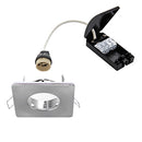 Saxby 80245 Speculo Square IP65 50W,  Brushed Chrome Finish