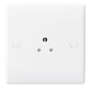 BG 828 Nexus White Moulded Single Unswitched 2A Power Socket (Round Pin)