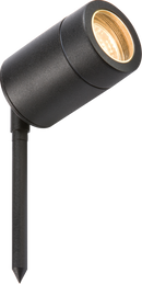 Pack of 10 - Knightsbridge MLA GU10SPIKEBK 230V Waterproof (IP65) Outdoor GU10 Spike Light Black for Gardens and Outdoor Spaces