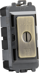 Knightsbridge MLA GDM007AB 20AX 2 way SP key module (marked EMG LTG TEST) - antique brass