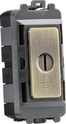 Knightsbridge MLA GDM008AB 20AX DP key module (marked EMG LTG TEST") - antique brass