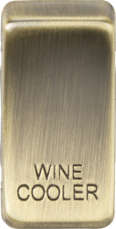 Knightsbridge MLA GDWINEAB Switch cover "marked WINE COOLER" - antique brass
