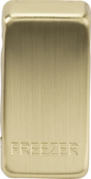 Knightsbridge MLA GDFREEZERBB Switch cover "marked FREEZER" - brushed brass