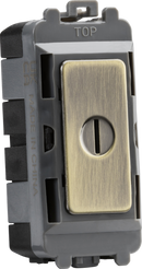 Knightsbridge MLA GDM009AB 20AX 2 way SP key module - antique brass