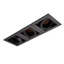Saxby 94797 Xeno Triple (3-light) Spotlight 7W - Matt Black