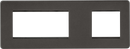 Knightsbridge MLA SF6GSB Screwless 6G Modular Faceplate (2G + 4G) - Smoked Bronze