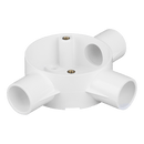 3-Way Round Tee Terminal Box for 20mm Conduit - CJB203WTWH