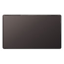 BG FBN95 Screwless Flatplate Black Nickel Double Blank Plate