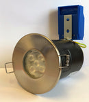 FC-iPro IP65 Fixed GU10 Fire-Rated Downlight in Brushed Chrome Finish