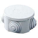 Gewiss GW44002 80mm Round Surf. Mount. Junction Box - Grey