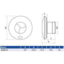 Airflow ICON 15S Eco-Low Energy 100mm Extractor Fan