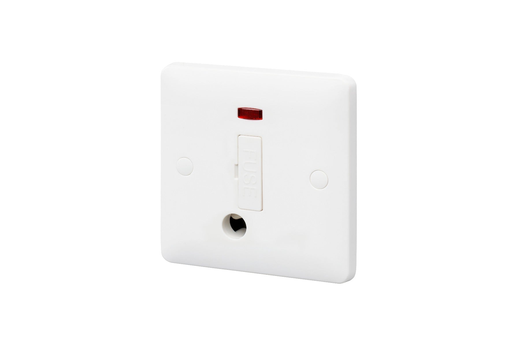 Interruttore Bipolare Con Spia Varilight Interruttore Fusibile 13A Con Indicatore Neon - Acciaio Spazzolato Varilight 13a