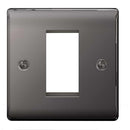 BG NBNEMS1 Nexus Metal Black Nickel Single Square Front Plate