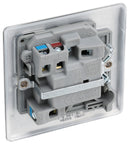 BG NBS52 Nexus Metal Brushed Steel Swi. 13A Fused Conn. Unit, w- Power Indicator