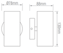 Saxby OD51004 ODI 35W 2-Light Wall  Light