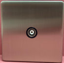 Quadrant Screwless 1 Gang Isolated TV Socket in Chrome - QSS4323SC-B