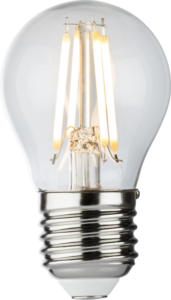 Knightsbridge MLA GBD4AESC 230V 4W LED ES Clear Golf Ball Filament Lamp 2700K Dimmable