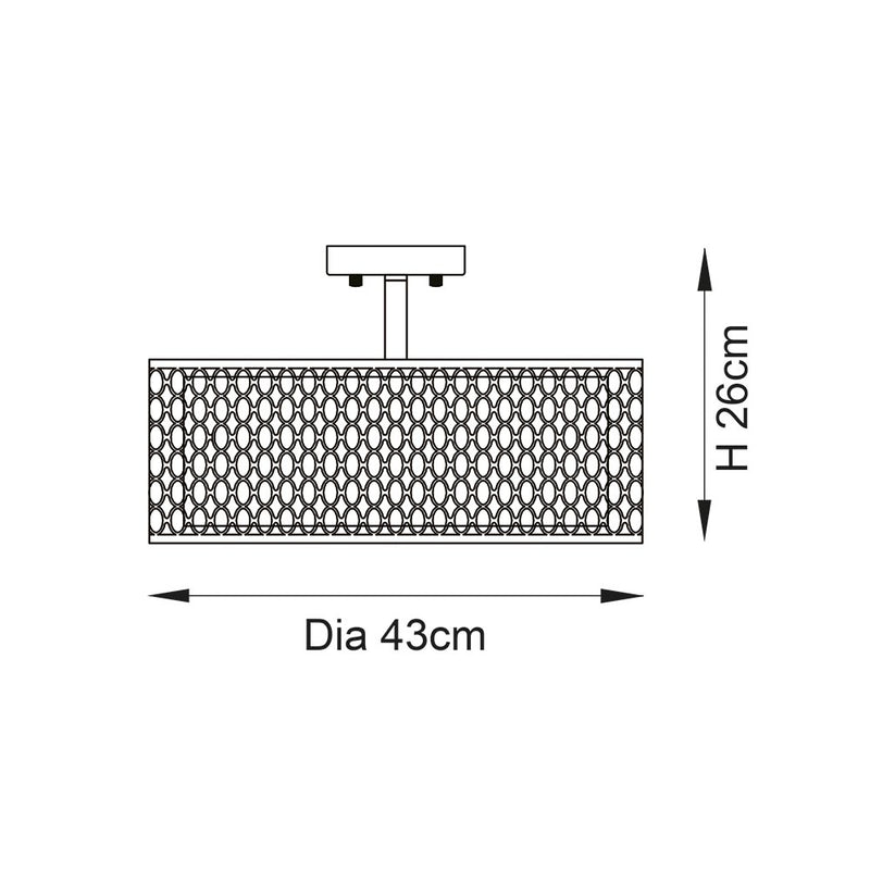 Endon 101568 Cordero 3lt Flush