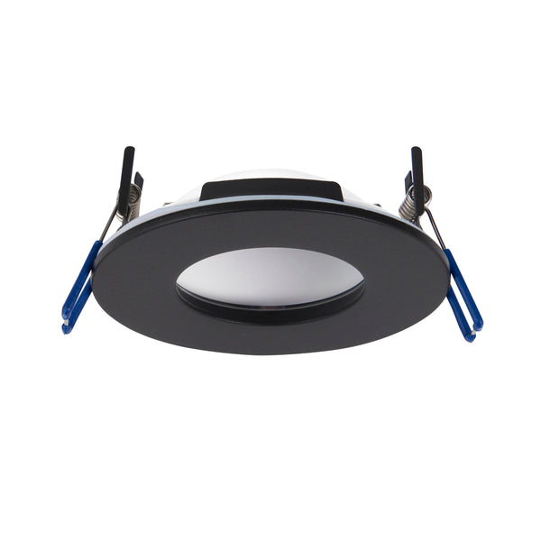 Saxby 102670 OrbitalPRO 4CCT (Colour Changing) Waterproof, Fire rated  9W Dimmable Downlight - Matt Black
